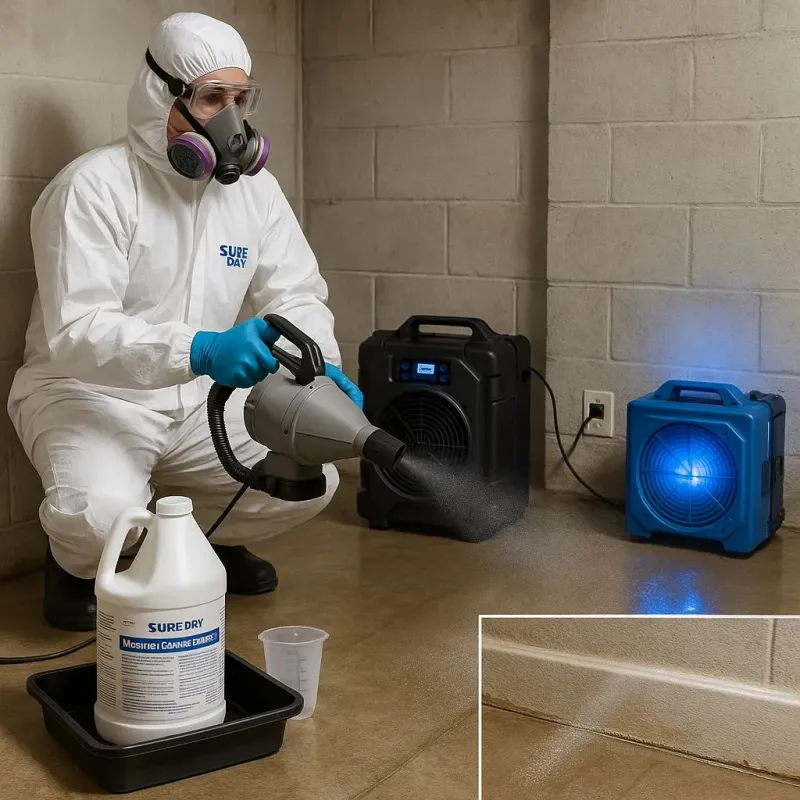 Sanitization and Odor Removal process in North Attleborough Center, MA