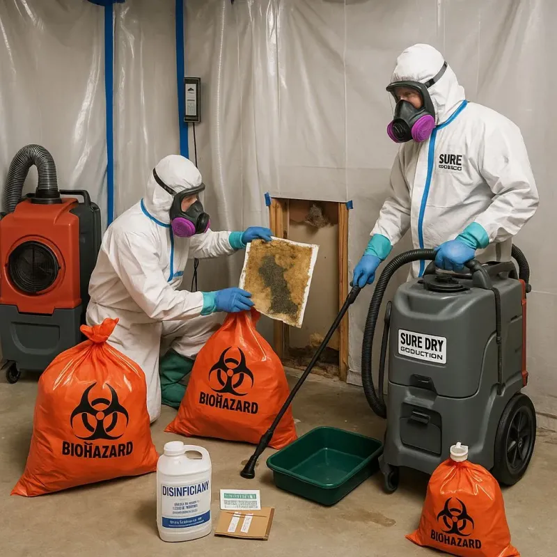 Contaminated Water Handling Protocols process in North Attleborough Center, MA