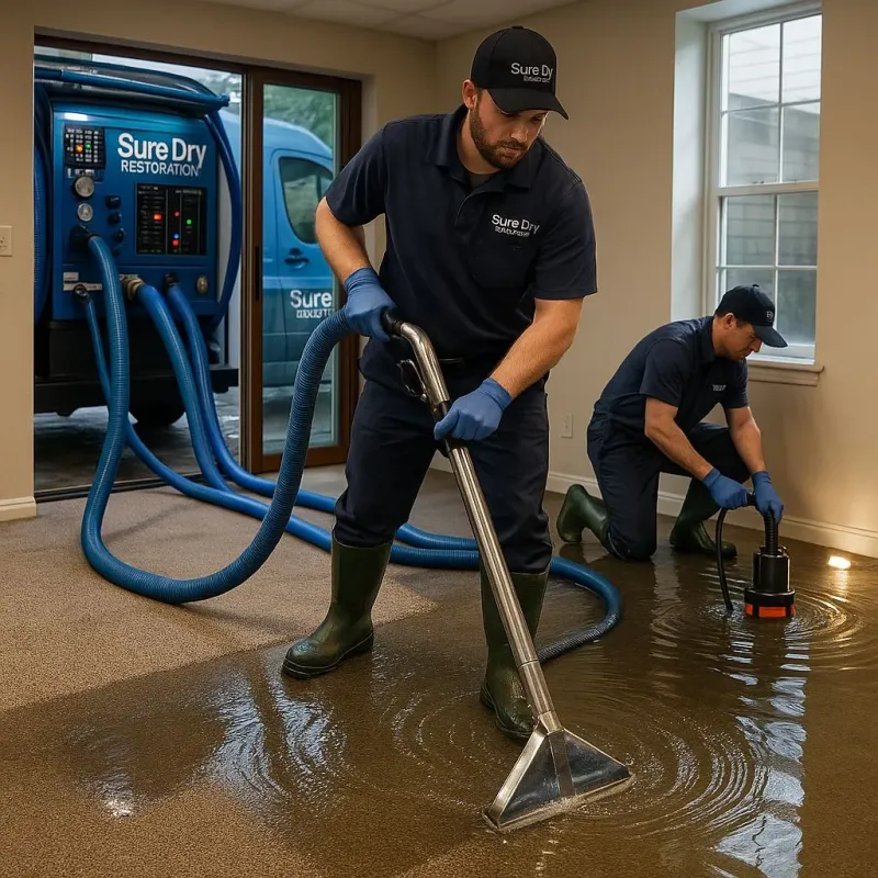 Water Extraction and Removal process in North Attleborough Center, MA